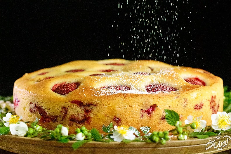 طرز تهیه کیک توت فرنگی، کیک خوشبوی فصل کیک توت فرنگی
